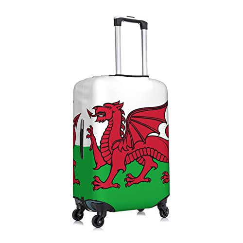 Welsh Flag Luggage Cover High Elastic Travel Suitcase Spandex Polyester Protective Cover X-Large3