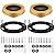 Hortsun 64 Pcs Toilet Flange Repair Kit with Wax Ring Toilet Wax Ring Replacement Kit Include Mounting Hardware Fits 3-inch or 4-inch Waste Lines Odor and Watertight Seal