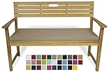 💺 Bankkissen 1 Stück mit dem Maß 120 x 40 cm, 4 cm dick