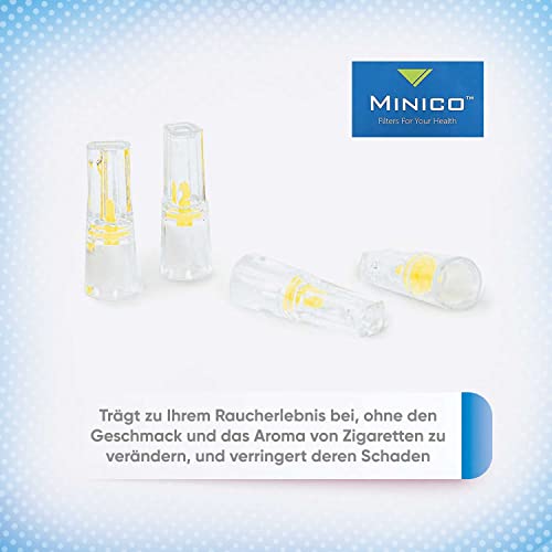 Minico Cigarette Filter | Cigarette Filter Attachment | Cigarette Filter Holder | Tar Filter | Micro Filtration System | Regular | Bag | 350 Pieces | 8Mm #TOP4