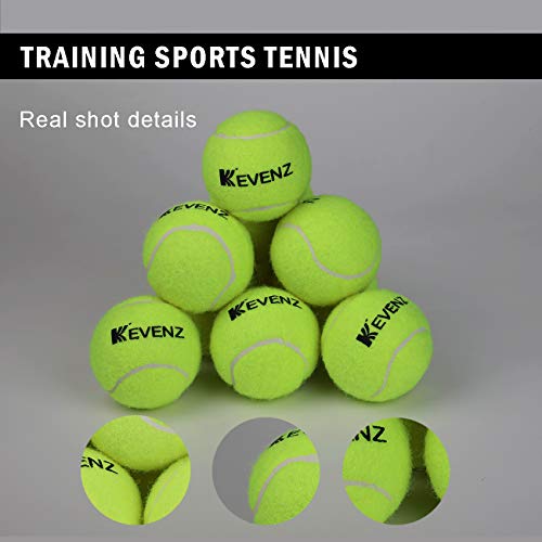 image for KEVENZ 12 Pack Competition Tennis Ball, Advanced Melton Nylon and Rubb