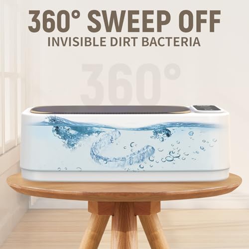 Limpador de retentor ultrassônico, limpador ultrassônico profissional de 47 kHz para dentaduras, pro
