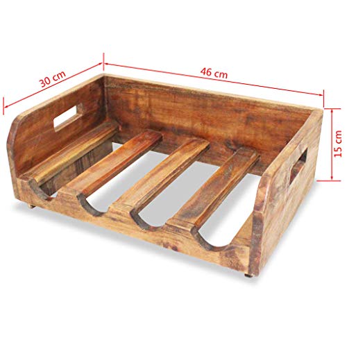Soporte para Botellas de Vino de Madera Reclamada 16 Botellas miniatura 6