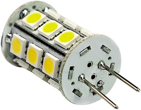 BTG4-24T-CW Back Pin Tower G4 LED Halogen Replacement Bulb, 4.8W, 30-35W Equal, Cool White 6000K, 5-Pack(Not Dimmable)