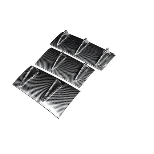 Diffuseur de pare-chocs arrière luxe aspect carbone 7 ailettes pour BMW