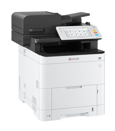 Kyocera Ecosys MA4000cifx Farblaserdrucker Multifunktionsgerät, Duplex, 40 Seiten pro Minute Drucker Scanner Kopierer, Faxen, Laserdrucker Multifunktionsgerät mit Touchpanel, Gigabit LAN, Mobile Print
