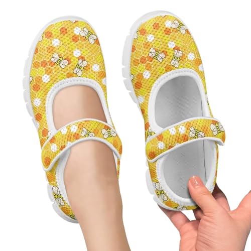 JoyLamoria Girls Mary Jane Shoes Toddler/Little Kids Slip on Sneakers Comfort Dress Shoes with Sunflower Cow South Western Navajo Design3
