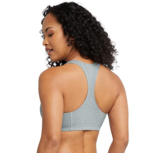 Hanes Women's Racerback Cotton T-Back Bralette (3 Pack)4