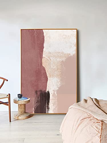 Grande peinture Wabi-Sabi abstraite verticale huile sur toile de luxe