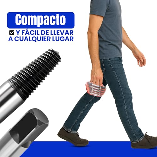 Miniatura 7 de Dalbur Extractor De Tornillos Cepillo De Limpieza - Extractor De Tornillos Rotos - Extractor De Tornillos Dañados - Saca Tornillos Rotos