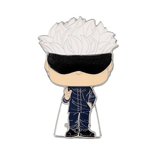 Funko Pop! Large Enamel Pin ANIME: Jujutsu Kaisen - Satoru Gojo Pins de Esmalte- Broche Coleccionable - para Mochilas Y Bolsos - Idea de Regalo- Mercancia Oficial - Anime Fans