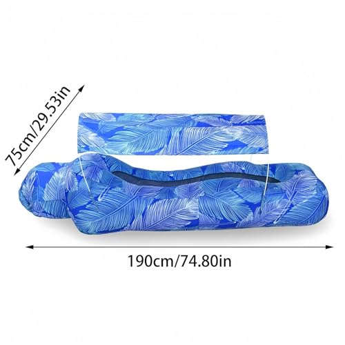 Tumbona inflable con compartimento y toldo para evitar el calor exterior 4