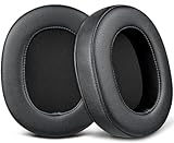 SOULWIT Coussinets d'oreille pour Sony MDR-M1 Professionnel Ferm� Monitoring Casque, Coussin en Cuir Prot�in� Souple et Mousse � M�moire de Forme Haute Densit�
