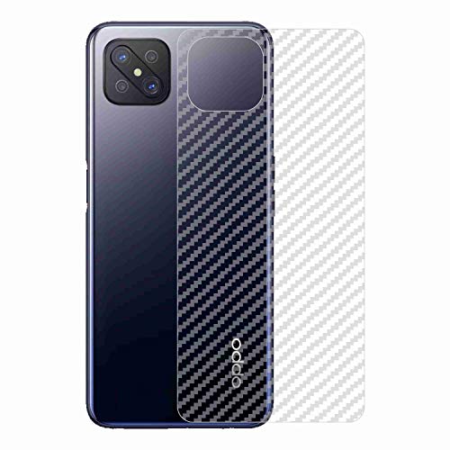 Image of Compatible with Oppo A92S Back Screen Protective Film Carbon Fiber Skin Transparent Screen Guard Sticker