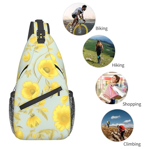 Bolso cruzado tipo sling Black para hombres y mujeres miniatura 6
