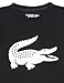 Lacoste Unisex-Child Sport Croc Graphic T-Shirt, Black, 10 Years