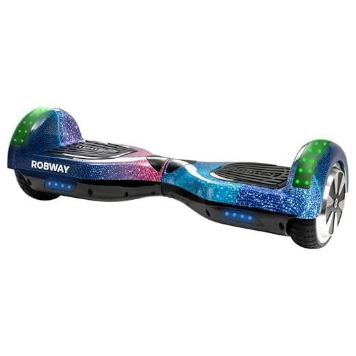 Robway W1 Hoverboard - L'original - Marque Batterie - Hoverboard Tout-Terrain - Gyropode Tout-Terrain pour Enfants (Shooting Star)