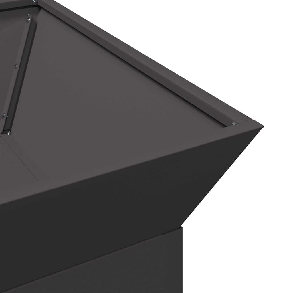 vidaXL Kominek Czarny 50 x 50 x 40 cm Stal