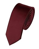 Alcove Men's/Boys Maroon Slim/Narrow Satin Tie (Broad 2'')
