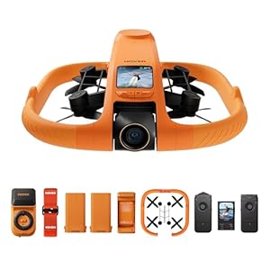 HOVERAir AQUA Flugkamera, IP67 wasserdichte Follow-Me-Drohne mit Kamera für Wassersport, 34mph, 10+ Flugmodi, 4K 100fps Zeitlupe, HDR-Video, manuelle Steuerung (Komplettpaket)