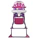 Cosco Kids Folding High Chair for Babies and Toddlers (from 6 Months to 50 lbs) Simple Fold Deluxe with 3-Position Tray, Portable High Chair, Monster Shelley