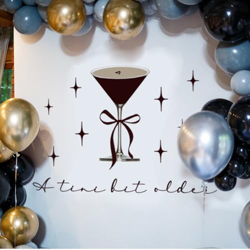 Vinilo decorativo de martini para fiesta temática