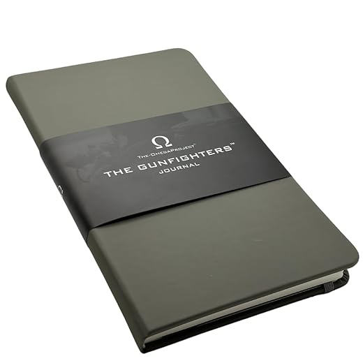 The Omega Project Gunfighters Journal – created by Special Operations Forces - Firearms Training Journal – For Military, Law Enforcement, competition, and firearms enthusiast looking to improve - Leather Bound Shooting Log Book – Mission Tracker