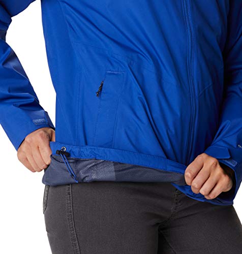 Columbia Jaqueta de chuva feminina Inner Limits II, impermeável e respirável, azul lápis, grande