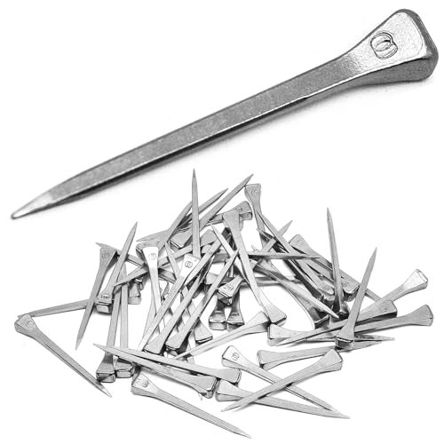 Surf turtle E5 Horseshoe Nails 250 Pcs 2 Inches Low Carbon Steel Horse Hoof Nails Horse Training Supplies Tool for Securing Firmly