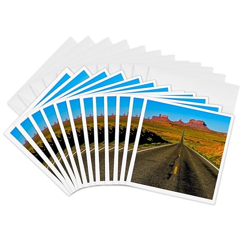 Cartes de vœux USA Arizona Monument Valley 15,2x15,2 cm lot de 12