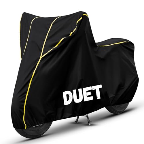 Image of Bike Cover for Duet 100% Waterproof, Dustproof & Scratch Resistant| Fully Bottom Elastic UV Resistant Heavy Duty Body Cover | All Weather Outdoor Use