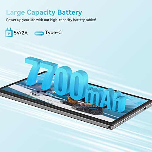 Headwolf Android 12 Tablet 10 Inch Tablets, Wpad3 12Gb Ram 128Gb Rom 512Gb Expand 8 Core Android Tablet With 8Mp+16Mp Dual Camera, 7700Mah Battery, 2.4G/5G Wifi, Bluetooth 5.0, Gps, Hd Screen (Gray) #TOP3