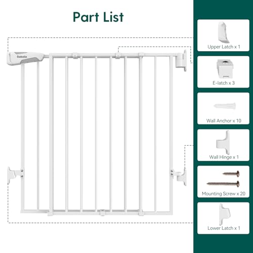 Babelio CB-M-101 26-43 Inch No Bottom Bar Baby Gate thumb #6