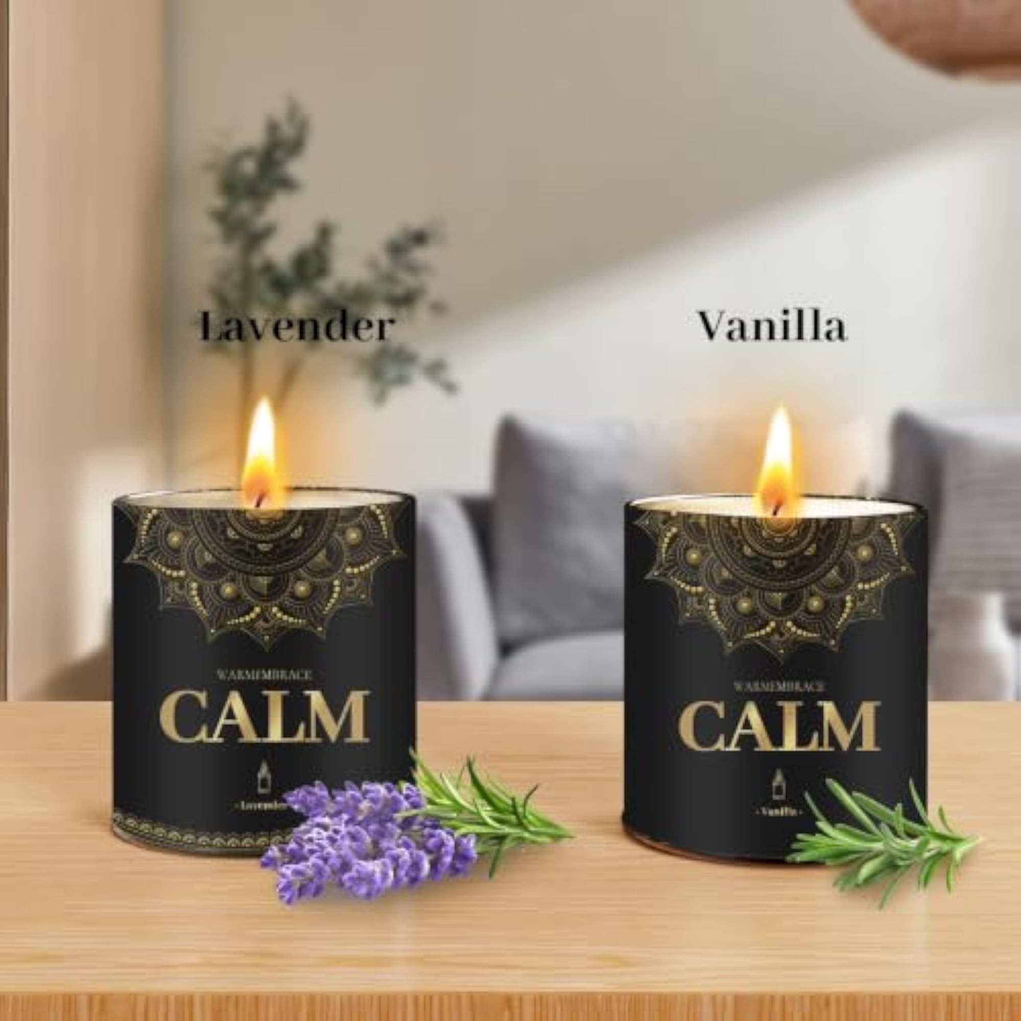 Set of 2 Scented Jar Candles