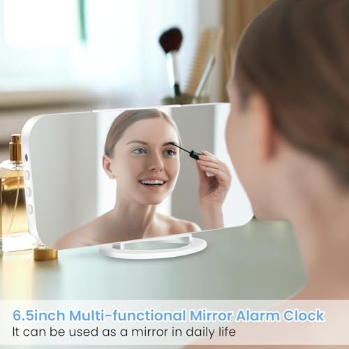 Muoigoe EN8813 Digital Alarm Clock,Large Display Led And Mirror Desk Clock thumb #1