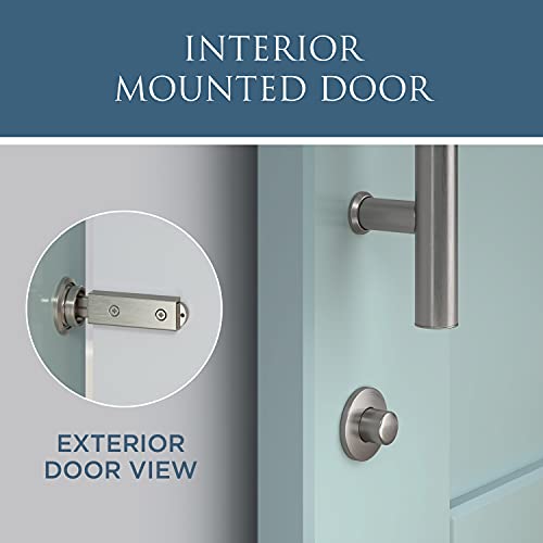 National Hardware N700-151 Barn Door Lock, 5" x 1-1/4" x 3/4", Satin Nickel - Image 4