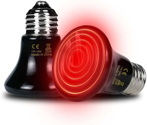 REPTI ZOO 2Pack Ceramic Heat Emitter 60W Reptile Heat — lifestyle photo