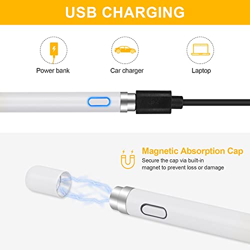 Stylus Pen for Touch Screens, Active Pen Digital Pencil Fine Point Compatible with iPhone iPad and Other Tablets - Thumbnail 6