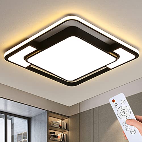 Style home Deckenleuchte LED Deckenlampe 90W, 42 * 42 * 6cm, dimmbar mit...