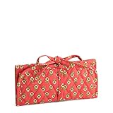 Premium Cotton Jewelry Roll, Tiny Poppies, One Size