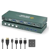 Amazon.co.jp: KVMスイッチ HDMI 4K@60Hz 4台のコンピュータ用 1台の