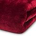 Coperta Amago Effetto Cashmere 180x220 Cm - Microfibra Morbida, Colore Bordeaux - Foto 8
