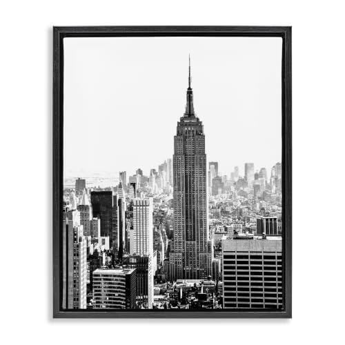 New York City Skyline Downtown, 25 x 31 Inch Canvas in Floater Frame