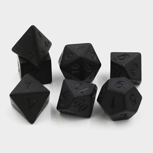 Miniatura 7 de Gadpiparty Juego de dados poliédricos de 20 lados, 4 caras, 6 caras, 8 lados y 10 lados y 12 caras, dados para juegos de rol de mesa, como juegos de