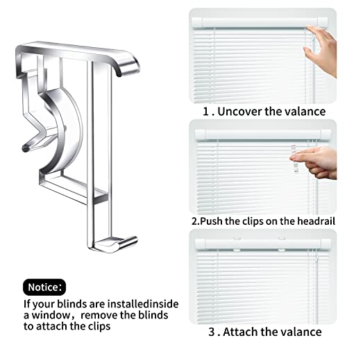 12 Pcs Valance Blind Clips Replacement Clear 2 Inch Blind Clips Plastic Hidden Clips Replacement Valance Clips For Blinds Valance Horizontal Blinds Parts #TOP3