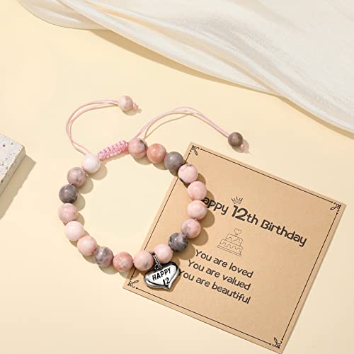 Image of MIXJOY Happy Birthday Gifts for Women, Birthday Braided Beads Bracelet Gifts for Turning Age Daughter Granddaughter Niece