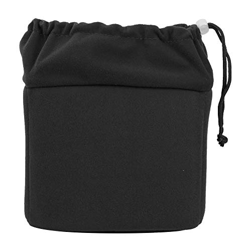 Mugast Sac rembourré pour Appareil Photo de partition, Sac d'insertion Antichoc étanche en Nylon avec Cordon de Serrage réglable, spécialement pour Appareil Photo Reflex numérique et Objectif(Noir)