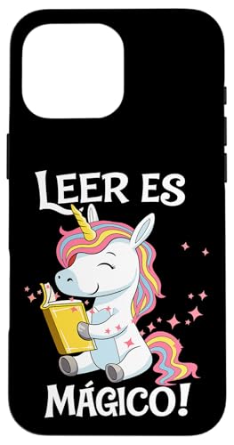 Leer Es Magico Unicornio Lector Diseno Lectura Infantil �X�}�z�P�[�X iPhone 16 Pro Max �p