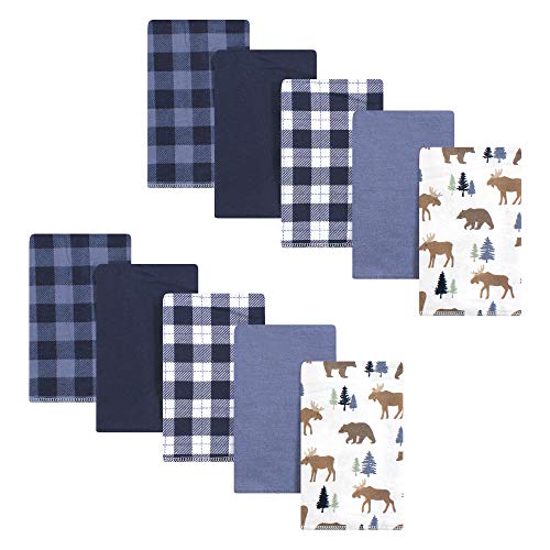Image of Hudson Baby Baby Flannel Burp Cloths