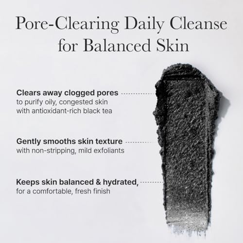 Image of ARENCIA Black Tea Rice Mochi Face Cleanser, 120g, Pore Care, Sebum Control, Oily Skin